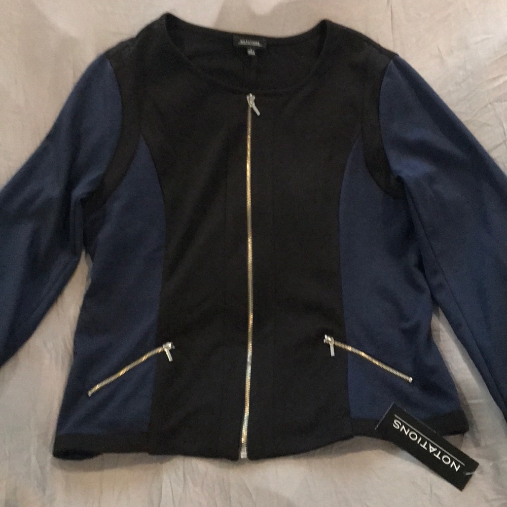 Notations Black and Blue Jacket